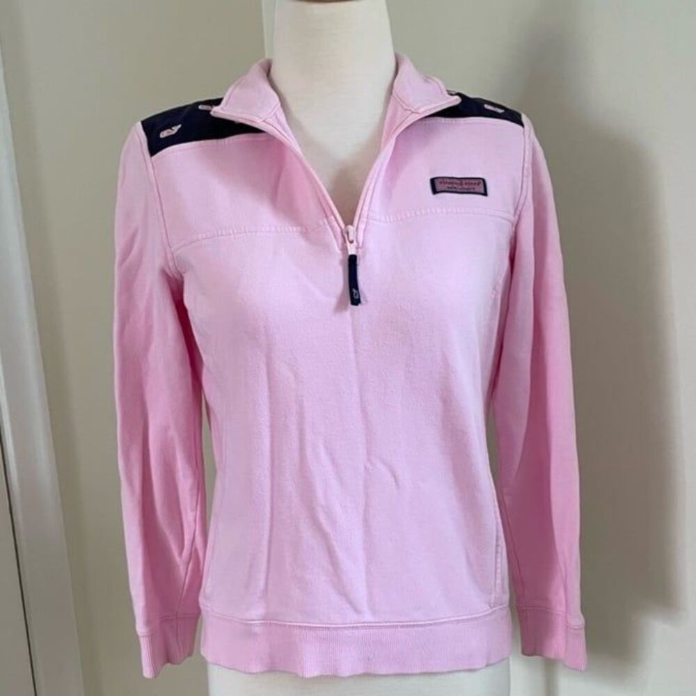 Vineyard Vines 1/4 zip up embroidered sweatshirt